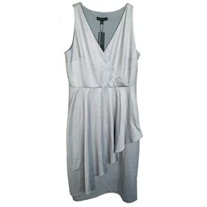 Banana Republic Midi Dress Size 10 NWT Grey Sleeveless